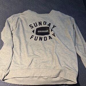 Gray 'Sunday Funday' Sweatshirt
